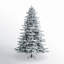 Utica Flocked Fir Artificial Christmas Tree-600414829