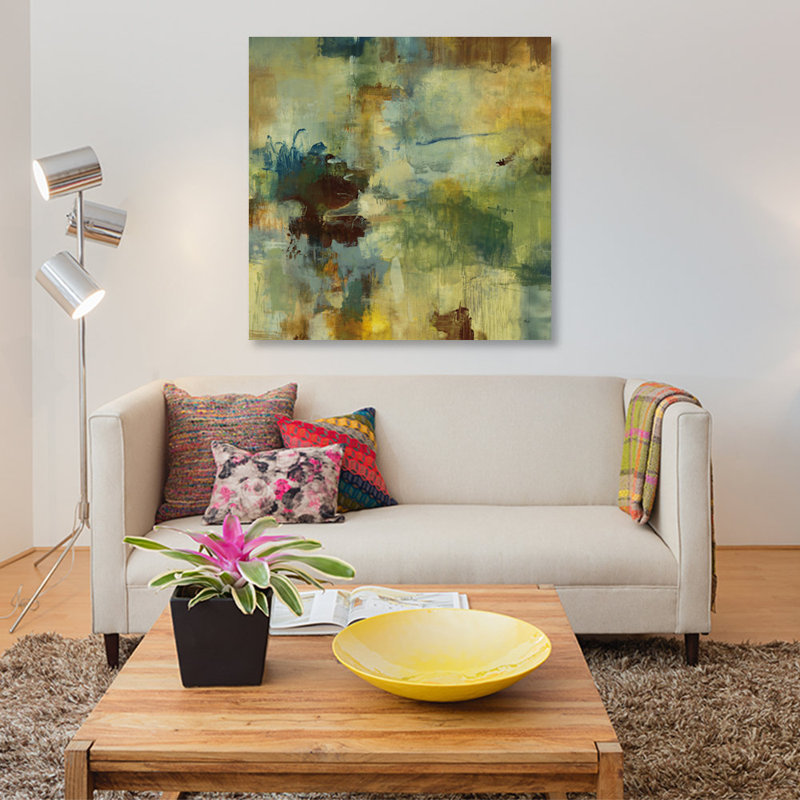 «Skyliner I» par Randy Hibberd, reproduction sur toile, H 37 po x l 37 po x P 1,5 po, Toile tendue, Pas de tapis