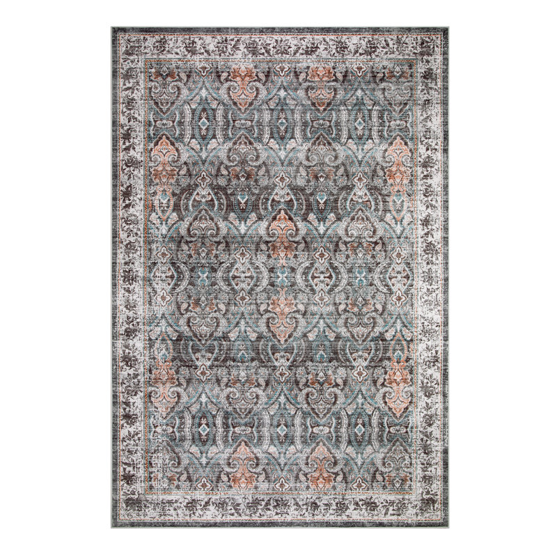 Tapis rectangulaire lavable à la machine Govan, Rectangle 6 pi x 9 pi