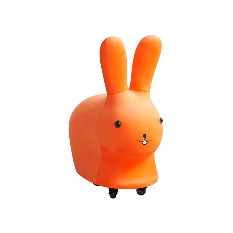 Pouf rembourré Anesia, Orange