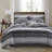 Premium Black Multi Queen Bedding Sets, Microfiber Comforter Design