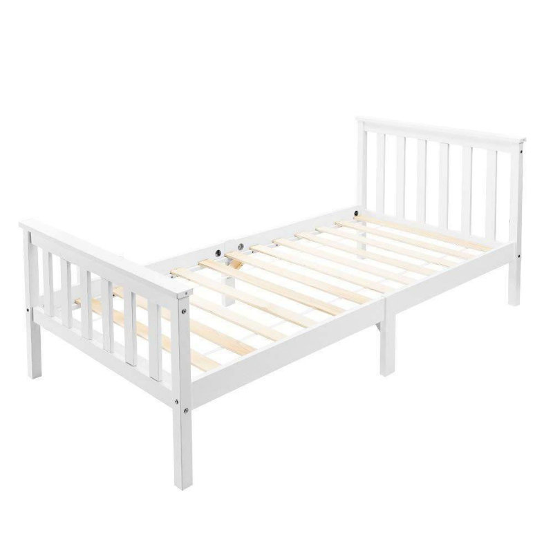 Popplestone Solid Wood Bed, Single (3')