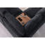 Canapé modulaire moderne en chenille de 141,5 po Celine-1567361203