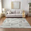 Tapis taupe en polyester tissé à la machine Itzayana-40331019