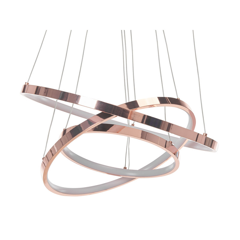 Pueblo 3 - Light LED Unique/Statement Pendant, Rose Gold