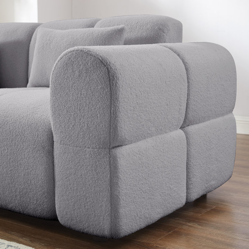 Misasi Upholstered 80.3'' Sofa, Gray