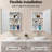 22'' x 30'' Recessed or Surface Beaded Retro Bathroom Medicine Cabinet with Mirror and Adjustable Shelves（New Version）-32352471