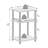 Ebern Designs Just Turn-N-Tube Open Storage Nightstand, 1 Pack, 3-Tier-813298048-861845755