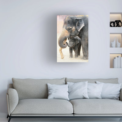 Wrapped Canvas Wall Art - Antje Wenner-Braun 'Two' Wall Art for Living Room, Bedroom, or Office Décor - 22x32