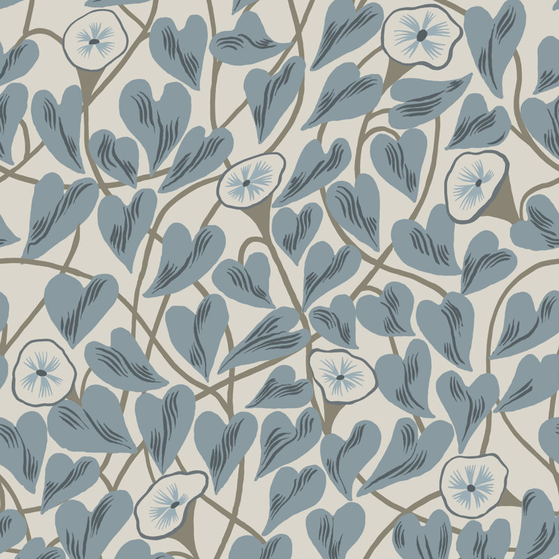 Climbing Vine - Wallpaper, Linen Stone, Peel & Stick, Self-Adhesive