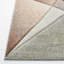 Tapis géométrique gris / orange Tontogany-949059117