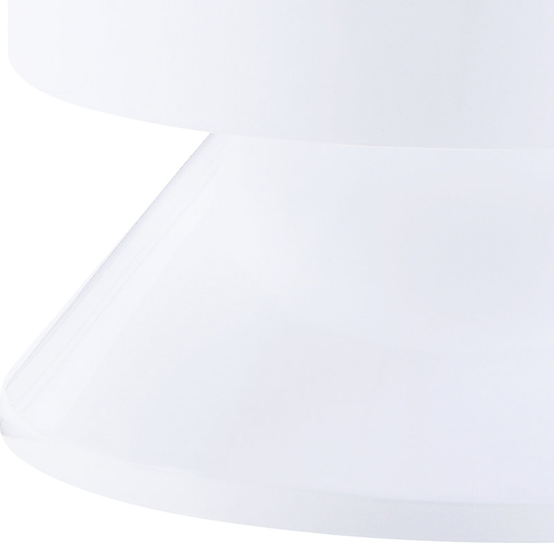 Élégante table d'appoint en bois blanc avec fonction d'affichage et utilitaire - aucun assemblage requis