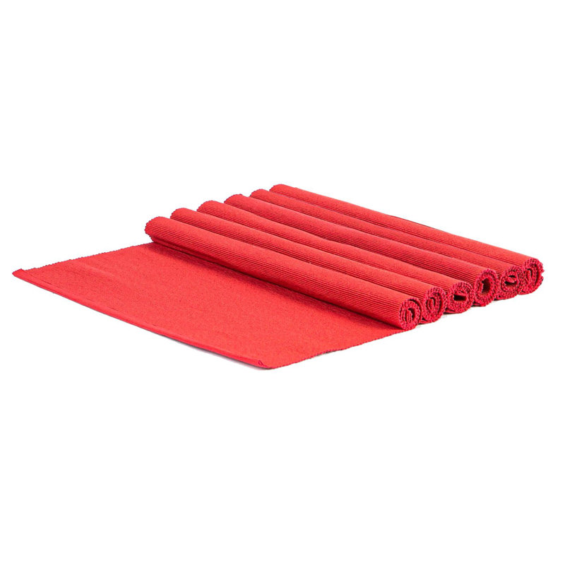 Nicola Spring - Cotton Fabric Placemats, Red