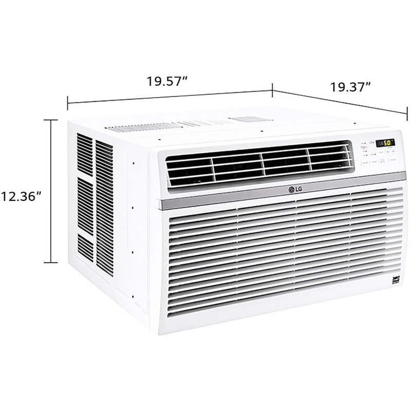 LG 8,000 BTU White Window Air Conditioner with Remote Control