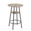 Tabouret de bar rond avec tablette, tabouret rembourré avec dossier-1408415254-1408415253
