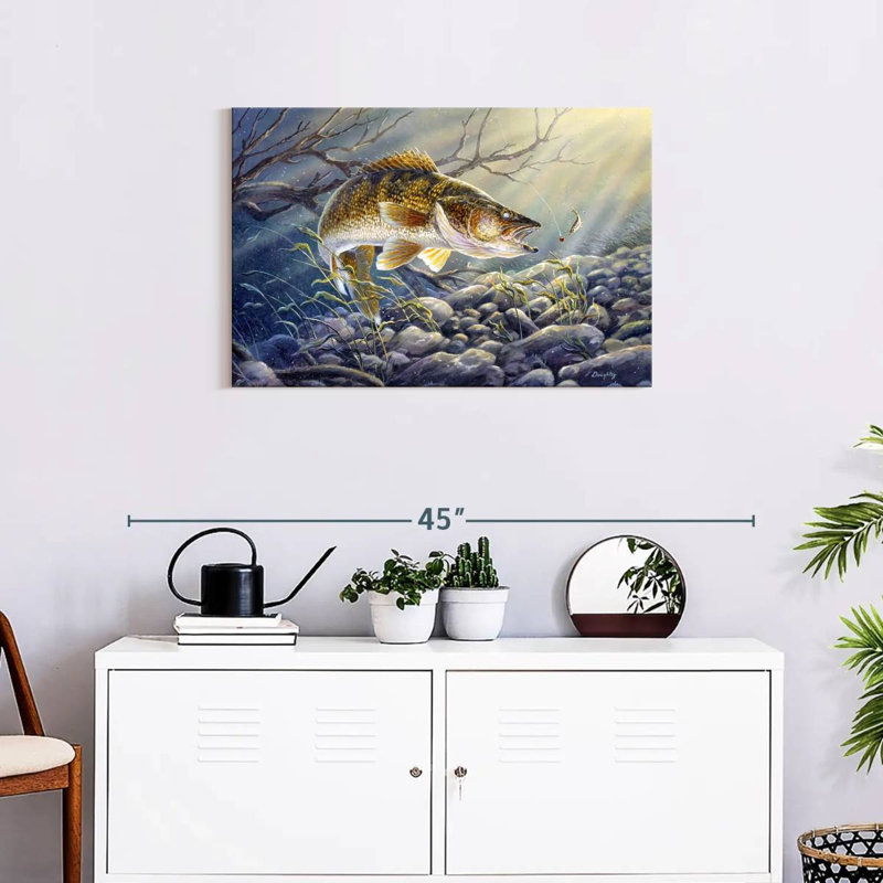 Break Line Walleye II, 20" H x 30" W