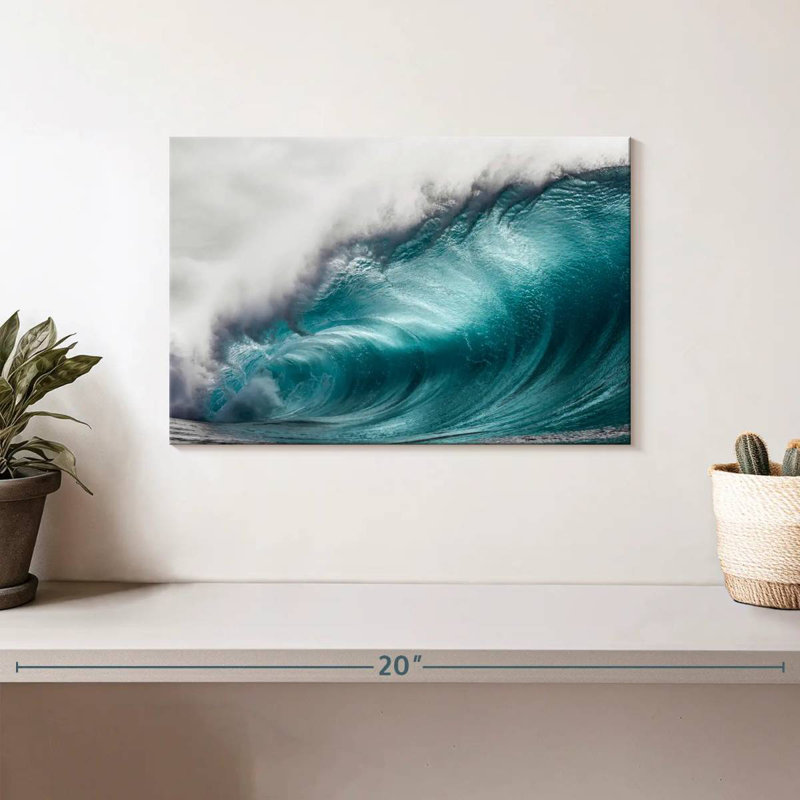 Gillard Big Blue Ocean Wave, H 8 po x l 12 po