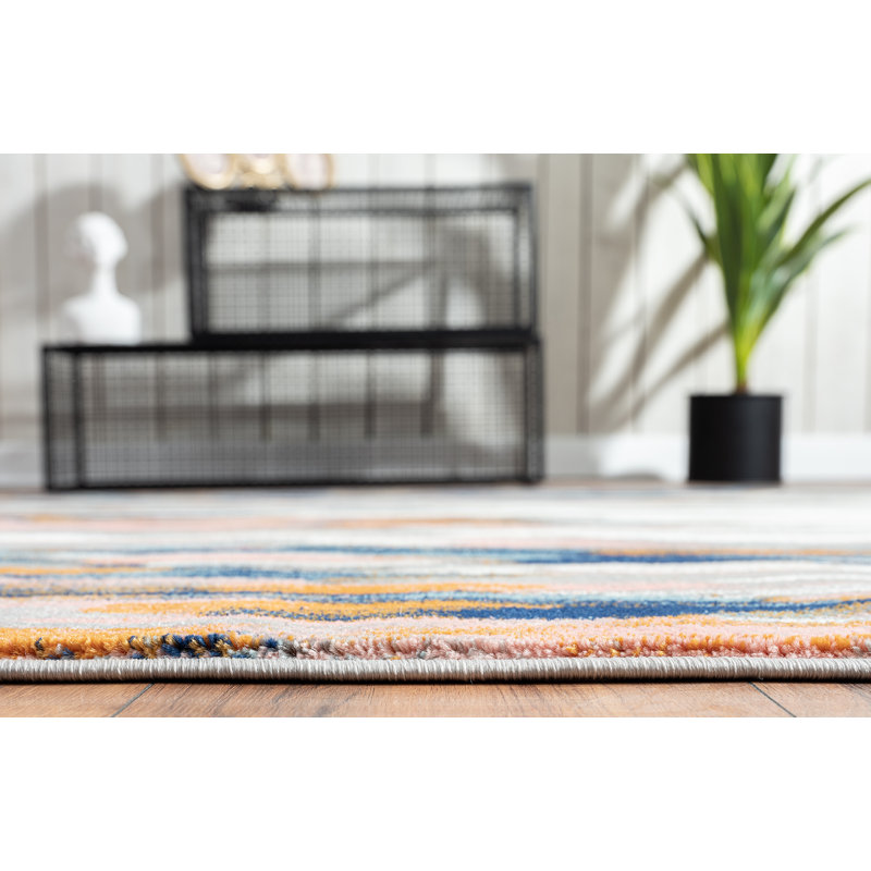 Seldovia Abstract Indoor Rug, Rectangle 6' x 9'