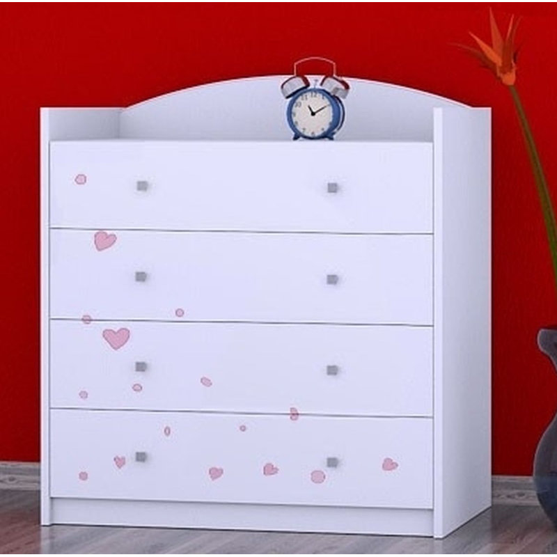 Newfolden Kids 4 - Drawer Chest, White