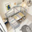 Lit plateforme simple avec trois tiroirs de rangement-1995483482