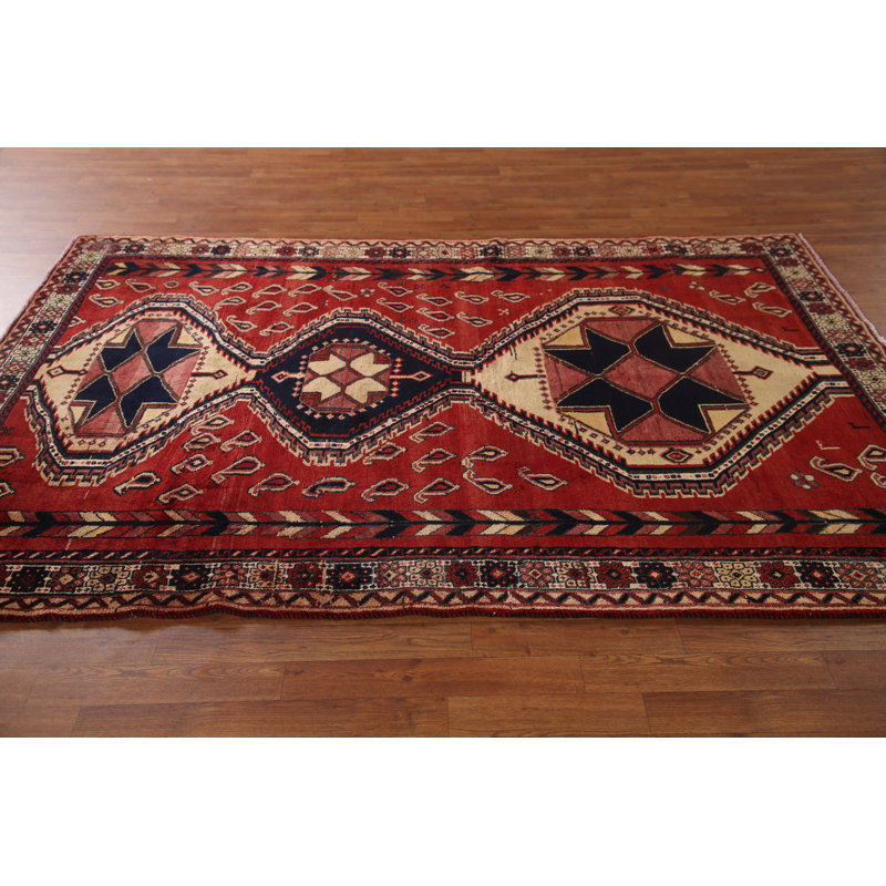 Tapis tribal en laine 5 x 8