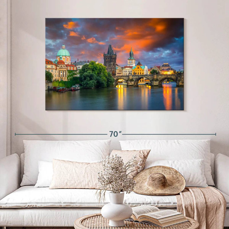 Pont Charles Lilie Vltava, H 32 po x l 48 po