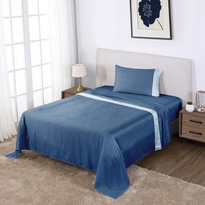 Anti-Microbial 100% Cotton Sateen 4-Piece Sheet Set