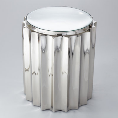 Glass Top End Table