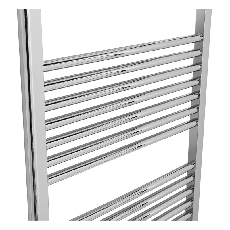 Straight Towel Rail Heated Towel Rails, Silver, 150 cm H x 60 cm W x 3 cm D