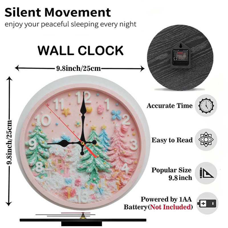 Horloge de Noël-sucre-art