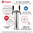 Kegco Stainless Steel Dual Tap Draft Tower with-59779056