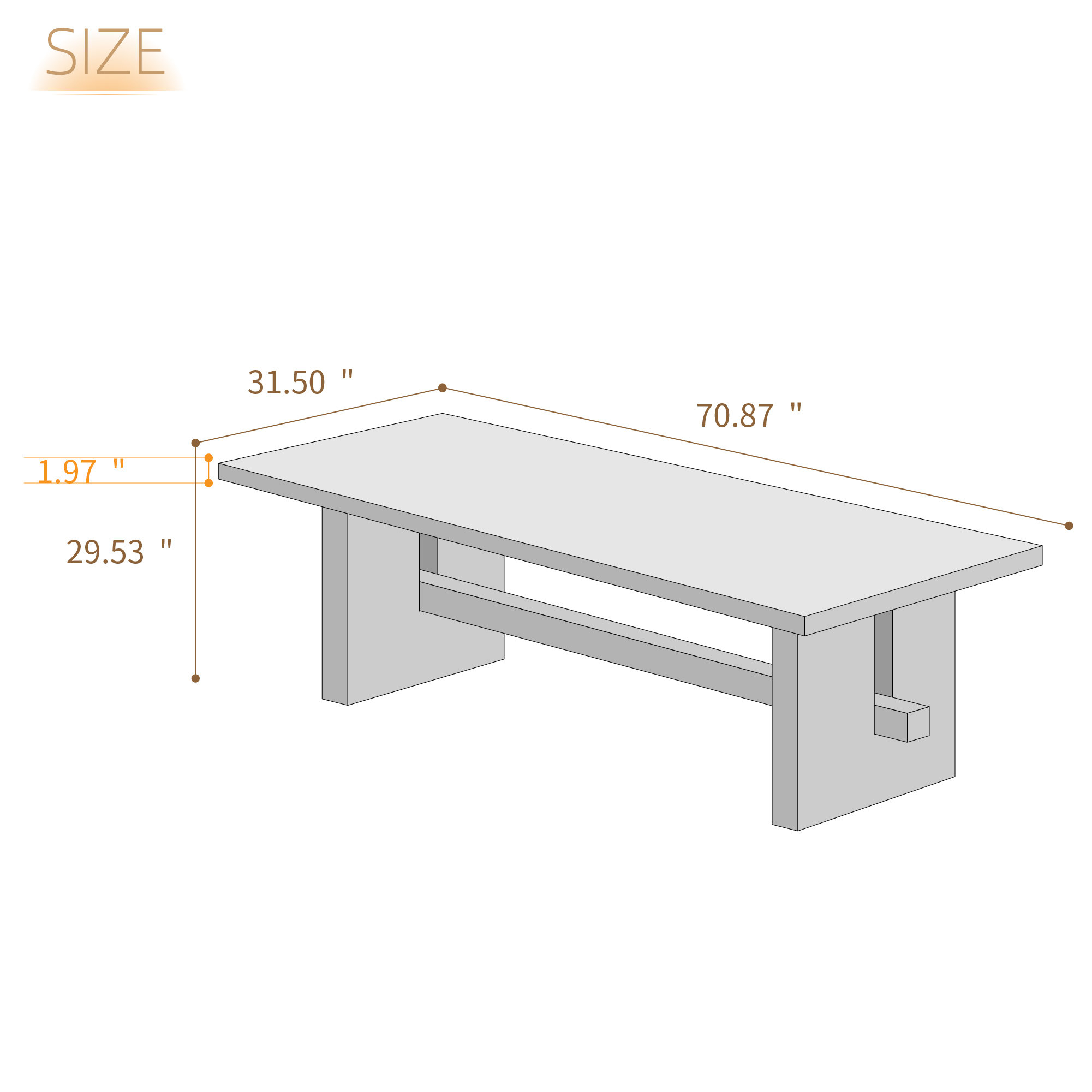 Latitude Run® Solid wood dining table - Wayfair Canada