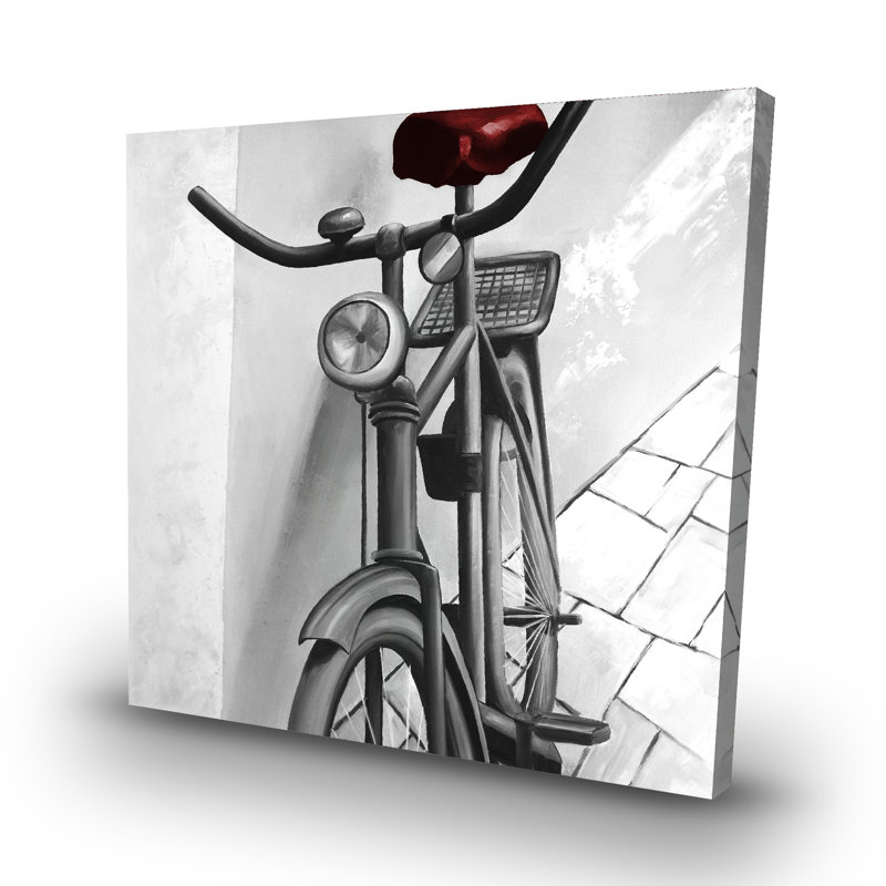 Abandoned bicycle - 32"x32" art on canvas