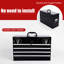 21 - Inch Metal Tool Box With 4 Drawers, Bearing Tracks, Auto Locking, Padding For Portable Multi Function Organizer, Slides Stable Sliding