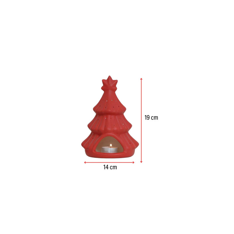 Élégant objet décoratif en céramique rouge, 5,5 x 4,9 x 7,5 pouces | 100% céramique de haute qualité, conception unique pour la décoration intérieure | Pièce décorative parfaite pour le salon, la chambre à coucher et le bureau, ajoute un style vibrant