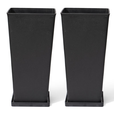 Amimma Self-Watering Rectangular Tall Planters