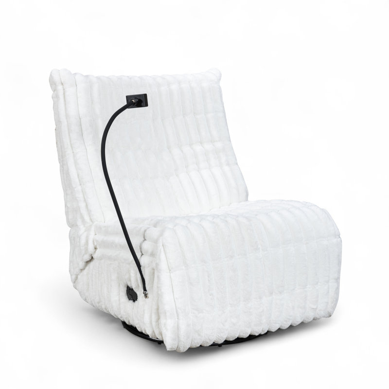 79cm Wide Standard Recliner, White