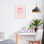Giclée sur toile rose à rayures, conception de Krissy Mast-117118571-117118575