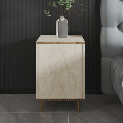 Tazeem 40cm W Manufactured Wood Bedside Table