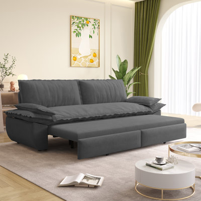 Modern 3-In-1 Convertible Sleeper Sofa Bed