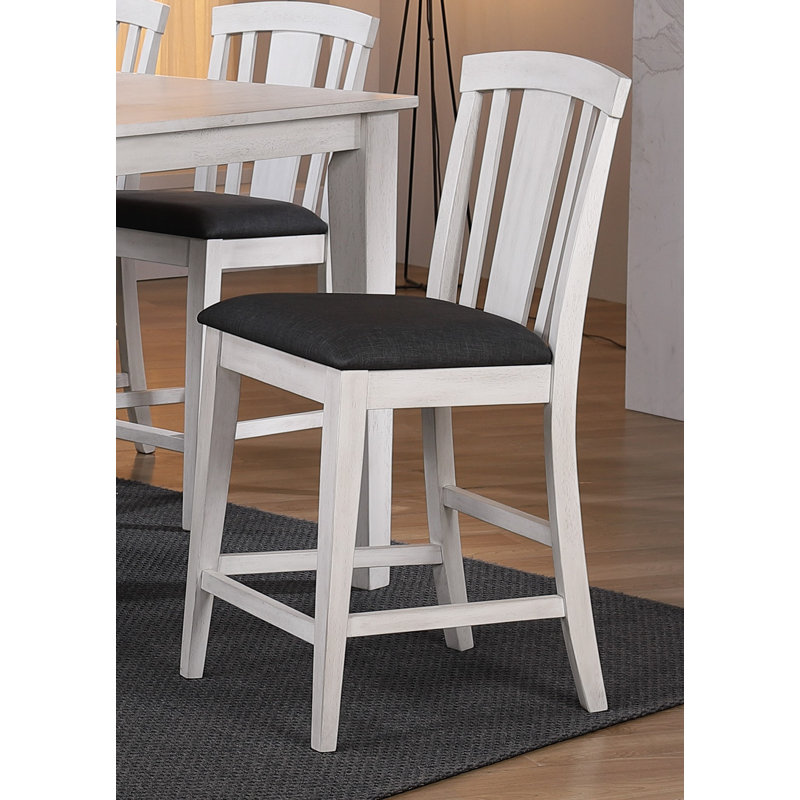 Noam Solid Wood Fan Back 24" Counter Stool