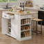 47.2" Kitchen Dining Table Set With 2 Stools And Drop Leaf-1262491895