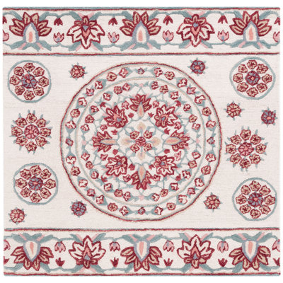 Daishawn Hand Tufted Wool Floral Rug