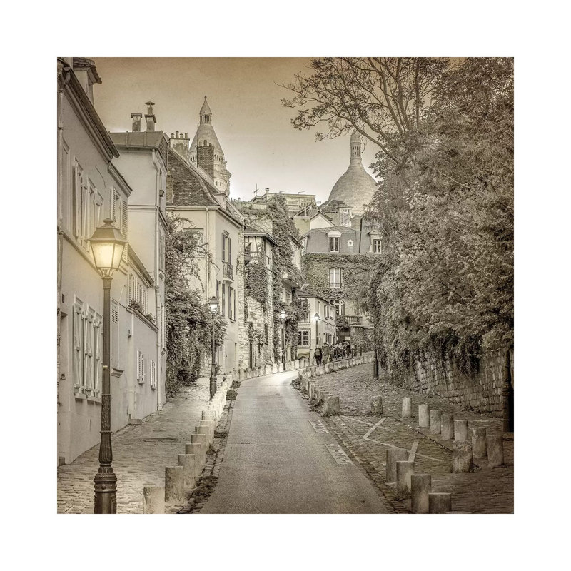 Streets Of Paris 1 by Kimberly Allen - Wrapped Canvas Print, 45.72 cm H x 45.72 cm W
