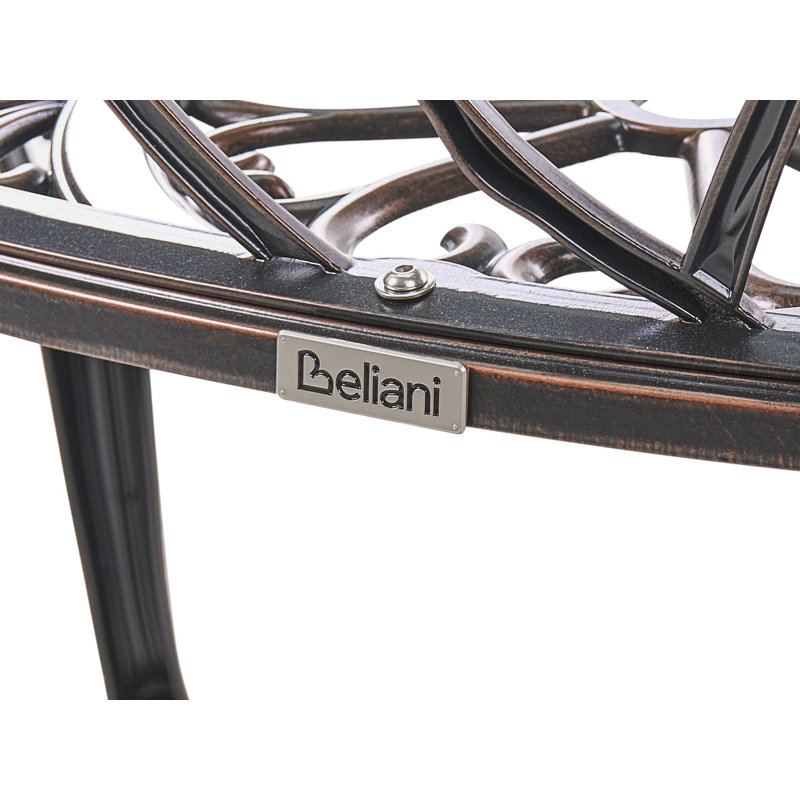 Aluminum Outdoor Bench, Brown
