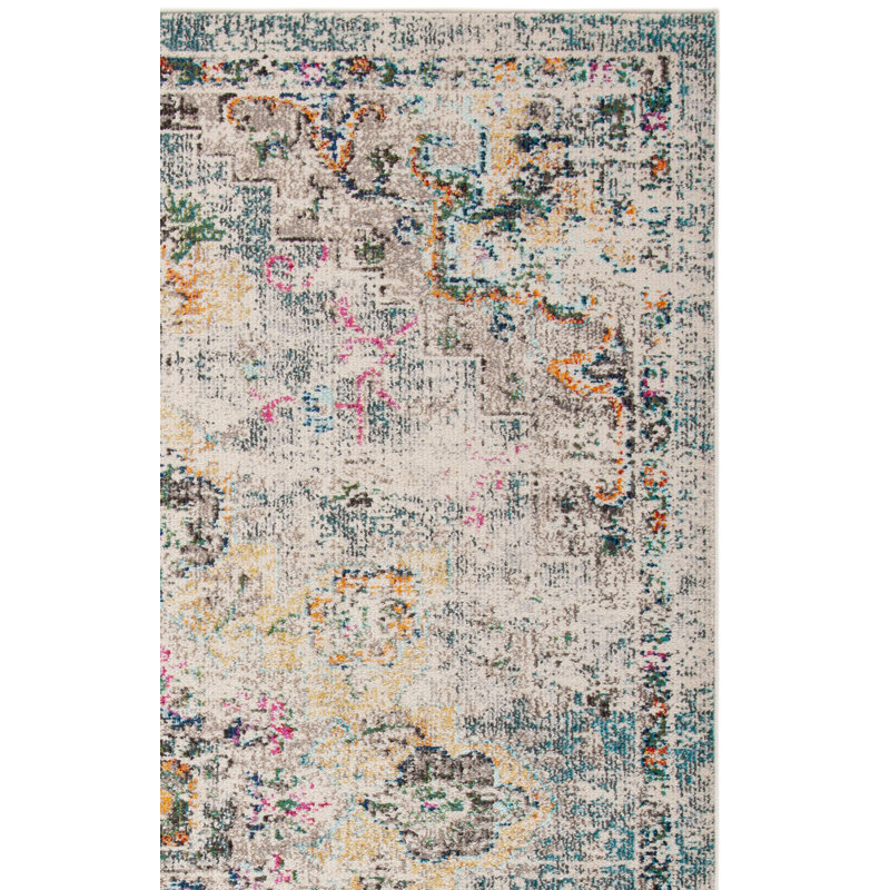 Tapis oriental gris / doré Felty, Rectangle 12 pi x 15 pi