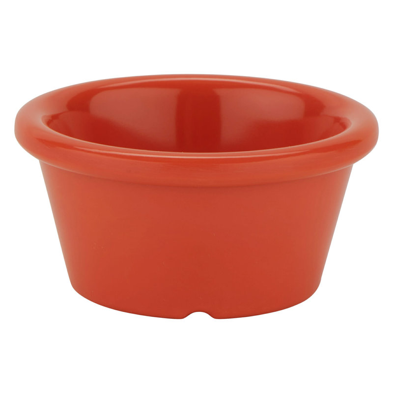 G.E.T. Melamine 12 Piece Ramekin / Soufflé Dish Bakeware Set, Red