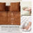 2-Piece Curved Compressed Boneless Sectional Sofa, Symmetrical Modular Design-415156621