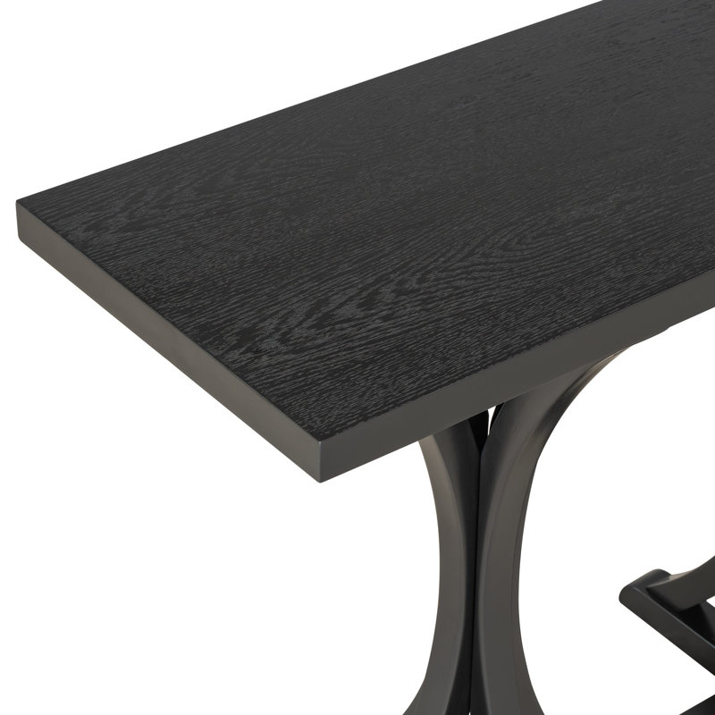 Console en bois Farmhouse, Noir