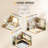 12" Mini Farmhouse Caged Ceiling Fan with Light Kit and Remote - White-1904218763-1904218764